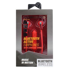 Load image into Gallery viewer, Volkano Motion Series Bluetooth Earphones - Red &amp; Black
