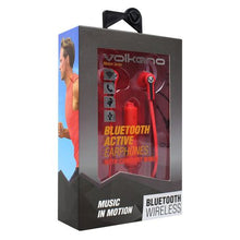 Load image into Gallery viewer, Volkano Motion Series Bluetooth Earphones - Red &amp; Black
