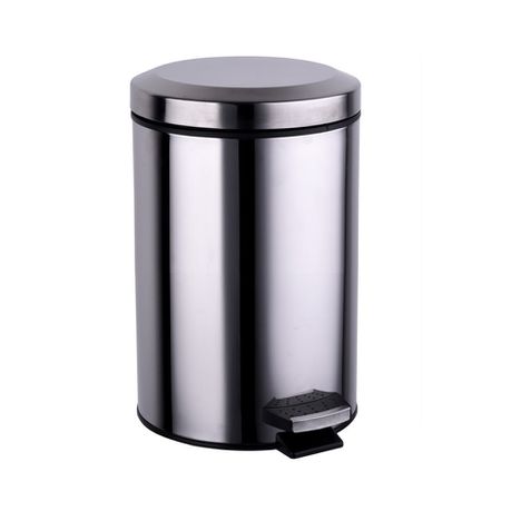 SDS Stainless Steel Pedal Waste Bin - 12 Litre 12L Buy Online in Zimbabwe thedailysale.shop