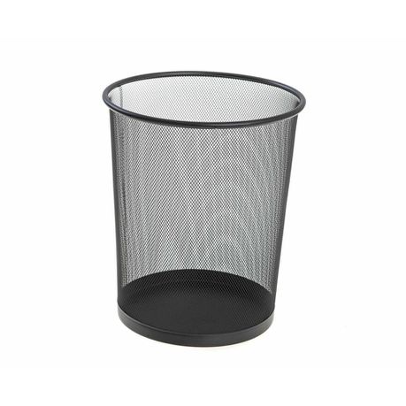 SDS: M900 Wire Mesh Metal Round Waste Bin Black