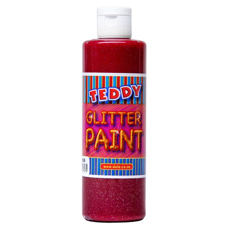 Teddy Glitter Paint 250ml - Red Buy Online in Zimbabwe thedailysale.shop