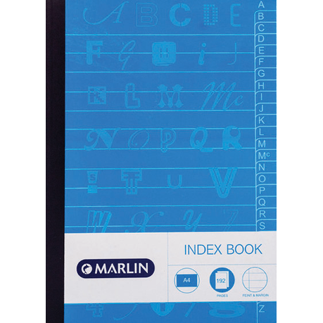Marlin 2-Quire 192 Page A4 Counter Index Book (5 Pack) Buy Online in Zimbabwe thedailysale.shop
