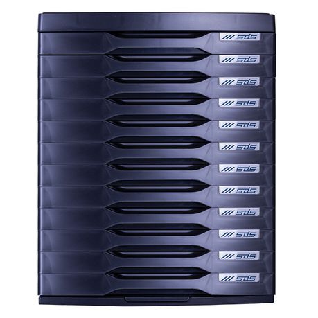 SDS - 12 Drawer Filing System - Charcoal Buy Online in Zimbabwe thedailysale.shop