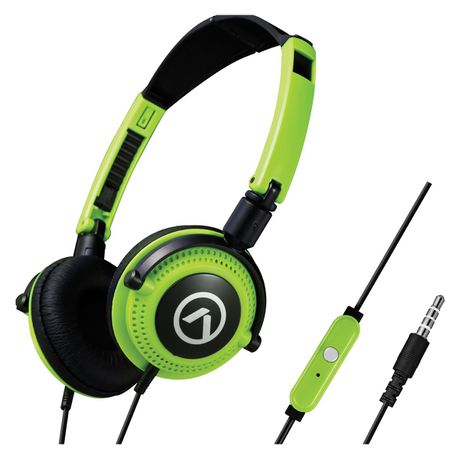 Amplify Symphony Headphones with Microphone - Black Green Buy Online in Zimbabwe thedailysale.shop