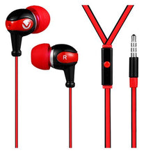 Load image into Gallery viewer, Volkano Sports Series Hook Earphones with Microphone - Red
