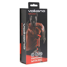 Load image into Gallery viewer, Volkano Sports Series Hook Earphones with Microphone - Red
