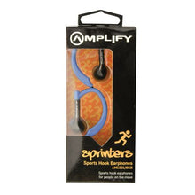 Load image into Gallery viewer, Amplify Sprinters Sports Hook Earphones - Black/Blue
