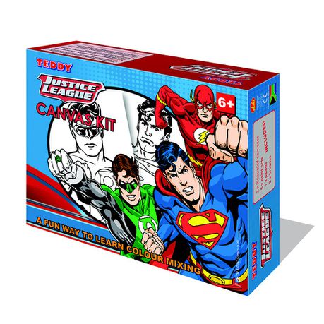 Teddy Justice League Superman Canvas Paiting Kit Buy Online in Zimbabwe thedailysale.shop