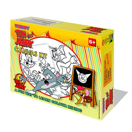 Teddy Tom & Jerry Canvas Painting Kit Buy Online in Zimbabwe thedailysale.shop