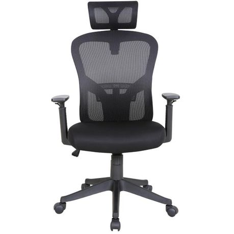 Linx Optima Operators High Back Mesh Chair with Head Rest - Black Buy Online in Zimbabwe thedailysale.shop