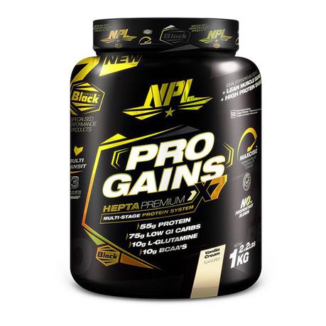 NPL Pro Gains, Vanilla Ice Cream - 1kg Buy Online in Zimbabwe thedailysale.shop