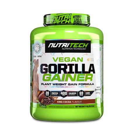 Nutritech Vegan Gorilla Gainer - King Cocoa - 4kg Buy Online in Zimbabwe thedailysale.shop