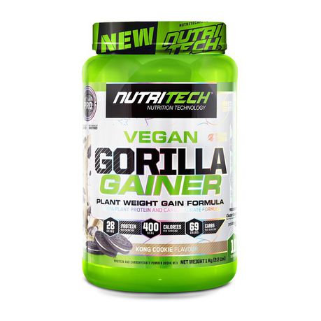 Nutritech Vegan Gorilla Gainer - Kong Cookie - 1kg Buy Online in Zimbabwe thedailysale.shop