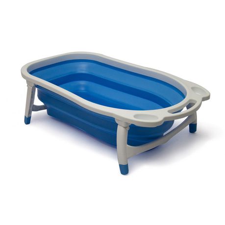 Folding Baby Bath Tub with Handle - Blue Buy Online in Zimbabwe thedailysale.shop