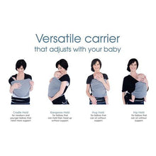 Load image into Gallery viewer, Baby Wrap Carrier - Black &amp; Grey
