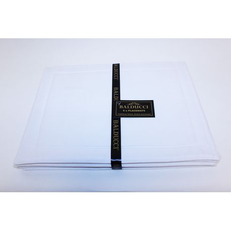 DSA - Cotton Placemats - Set Of 6 - White Buy Online in Zimbabwe thedailysale.shop