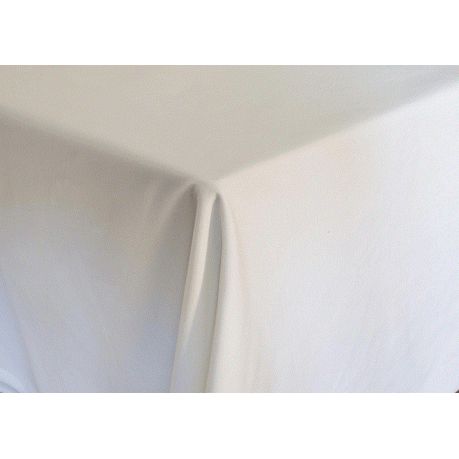 DSA - 320cm Polyteq Circular Stain Resistant Tablecloth - White