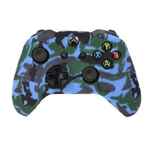 Load image into Gallery viewer, Unibright  Silicone Covers (Pack of 2) Blue and Brown Camo for Xbox ONE
