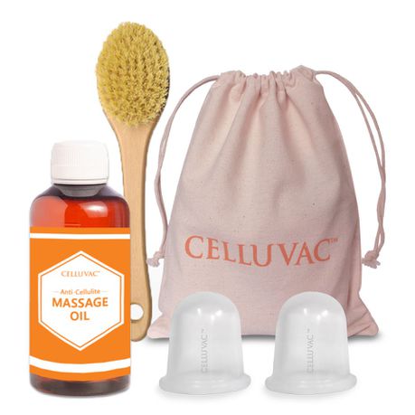 Celluvac Cellulite Massage Kit with Vegan Body Brush Buy Online in Zimbabwe thedailysale.shop