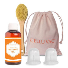 Load image into Gallery viewer, Celluvac Cellulite Massage Kit with Vegan Body Brush
