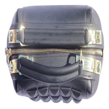 Load image into Gallery viewer, Small black luxury Polyurethane womens designer handbag shoulder bag
