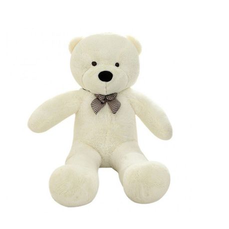 Giant Cuddly Plush Stuffed Bear  With  Bow Tie - Ivory White - 60cm Buy Online in Zimbabwe thedailysale.shop