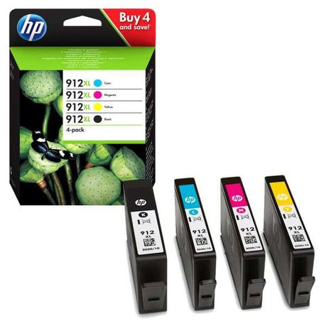 HP 912XL High Yield C/M/Y/K Original Ink Cartridge 4-Pack Buy Online in Zimbabwe thedailysale.shop