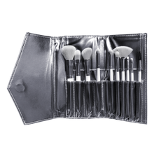 Load image into Gallery viewer, 10 Piece Glitter Make-up brush set - Silver
