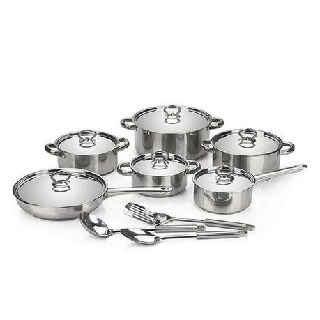 15 Piece Stainless Steel Cookware Set Buy Online in Zimbabwe thedailysale.shop