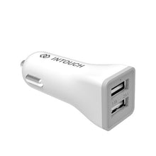Load image into Gallery viewer, INTOUCH Dual Port 2.1A Car Charger - White
