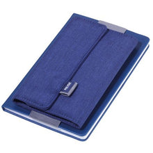 Load image into Gallery viewer, TROIKA Organiser Document Travel Case TRAVEL OFFICE Blue/Grey
