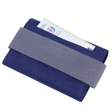 Load image into Gallery viewer, TROIKA Organiser Document Travel Case TRAVEL OFFICE Blue/Grey
