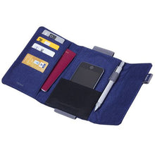 Load image into Gallery viewer, TROIKA Organiser Document Travel Case TRAVEL OFFICE Blue/Grey
