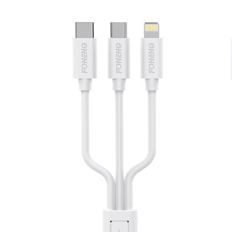 Foneng X21 3-in-1 Fast Charging Cable Buy Online in Zimbabwe thedailysale.shop