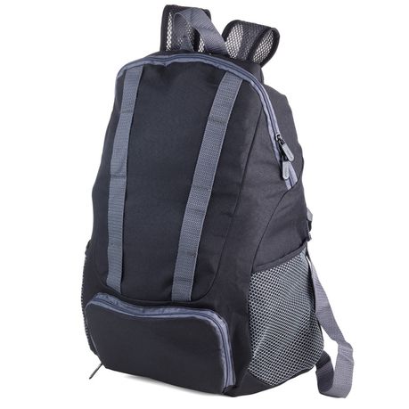 Troika Backpack Foldable Backpack12 Litre Black/Grey Buy Online in Zimbabwe thedailysale.shop