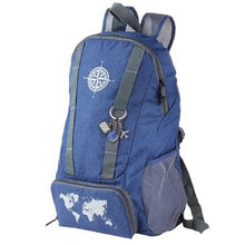 Load image into Gallery viewer, Troika Backpack and KeyringBackpack + Globetrotter set Dark Blue/Grey

