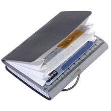 Load image into Gallery viewer, TROIKA Card Case Wallet and Notepad DIN A7 Titanium Grey/Black
