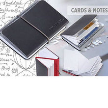 Load image into Gallery viewer, TROIKA Card Case Wallet and Notepad DIN A7 Titanium Grey/Black
