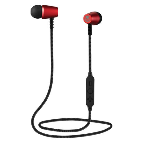 Volkano Aeon Series Bluetooth Earphones - Red Buy Online in Zimbabwe thedailysale.shop