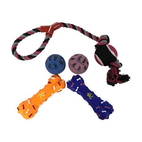 Bundle of 5 Dog Toys Buy Online in Zimbabwe thedailysale.shop