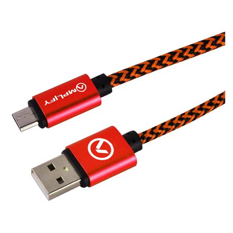 Amplify Micro USB Cable - Pro Linked Series - 2m - Black/Red Buy Online in Zimbabwe thedailysale.shop