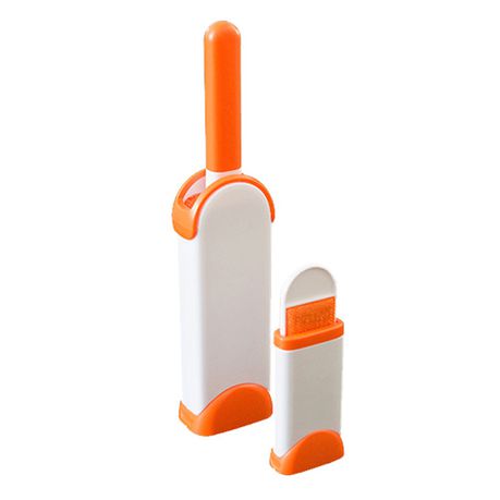 Pet Hair Remover Self-Cleaning Base Double-Sided Brush - Orange Buy Online in Zimbabwe thedailysale.shop