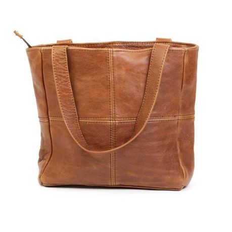 Mirelle Genuine Leather Classic Shopper Tan Buy Online in Zimbabwe thedailysale.shop
