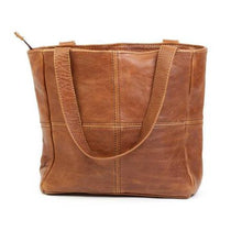 Load image into Gallery viewer, Mirelle Genuine Leather Classic Shopper Tan
