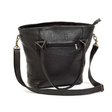 Load image into Gallery viewer, Mirelle Leather Classic Tote Handbag - Black
