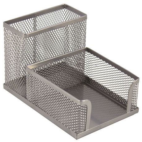 SDS M415S Wire Mesh Metal Cube & Pen Holder - Silver Buy Online in Zimbabwe thedailysale.shop