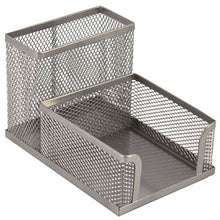 Load image into Gallery viewer, SDS M415S Wire Mesh Metal Cube &amp; Pen Holder - Silver
