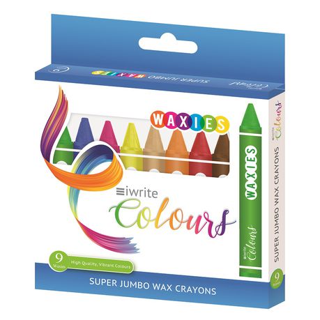 iWrite Colours: Jumbo Wax - Crayons - 9's Buy Online in Zimbabwe thedailysale.shop