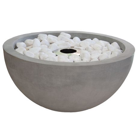 1green Large Bio-Ethanol Fire Pit-Grey