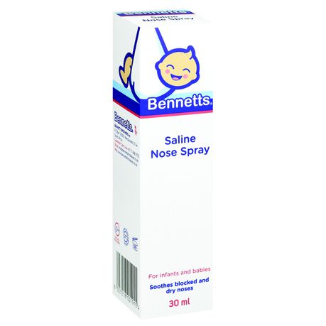 Bennetts - Saline Nose Spray - 6 x 30ml Buy Online in Zimbabwe thedailysale.shop